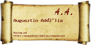 Augusztin Adélia névjegykártya
